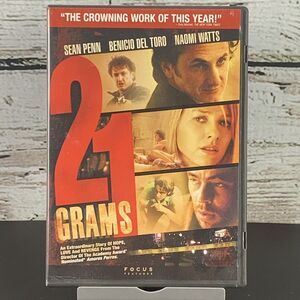 21 Grams (DVD, 2004) Sean Penn, Naomi Watts, Benicio Del Toro, Charlotte Gainsbo